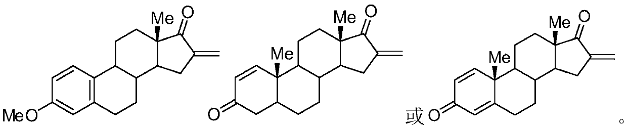 Synthesis method of 16-alkene-17-ketoestrone derivatives