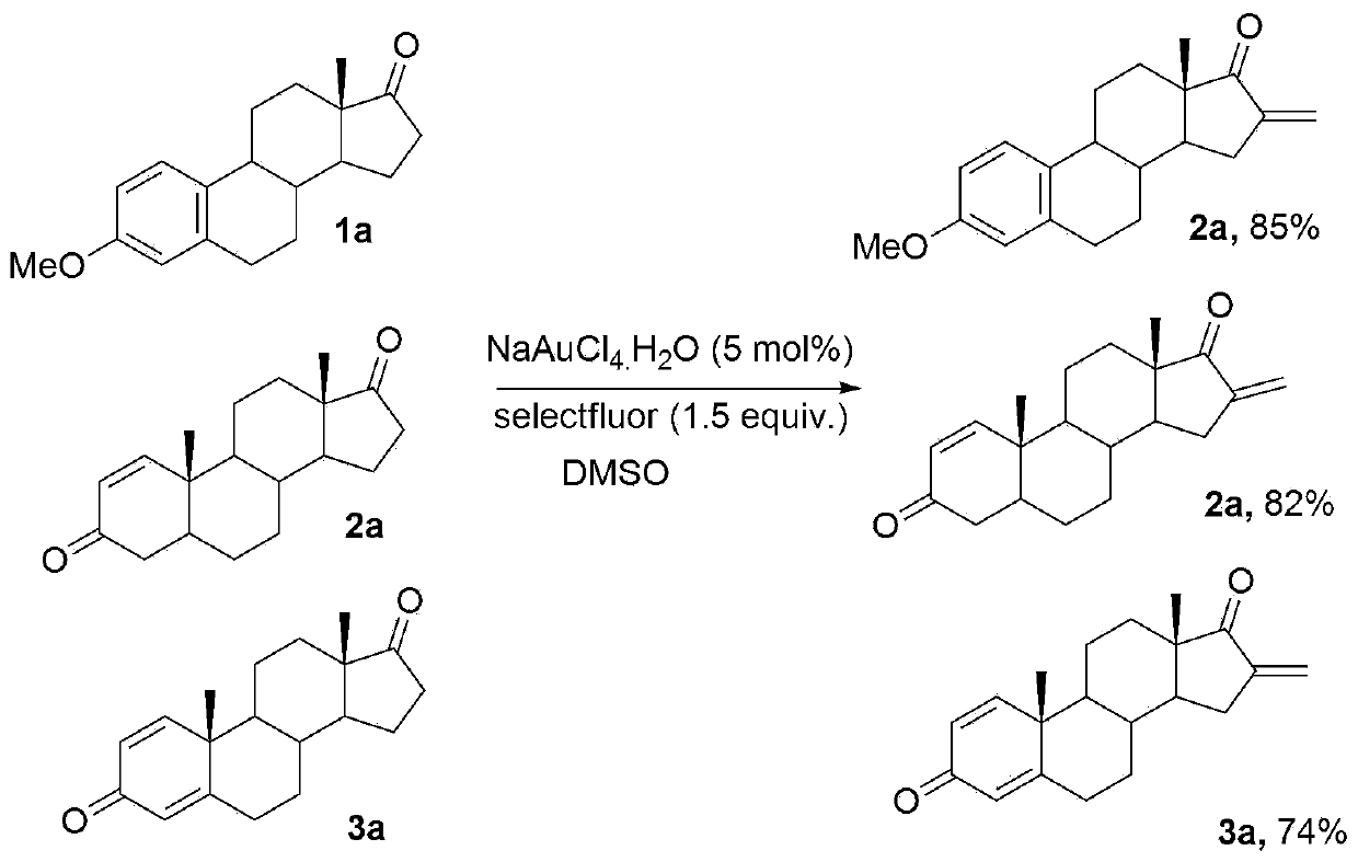 Synthesis method of 16-alkene-17-ketoestrone derivatives