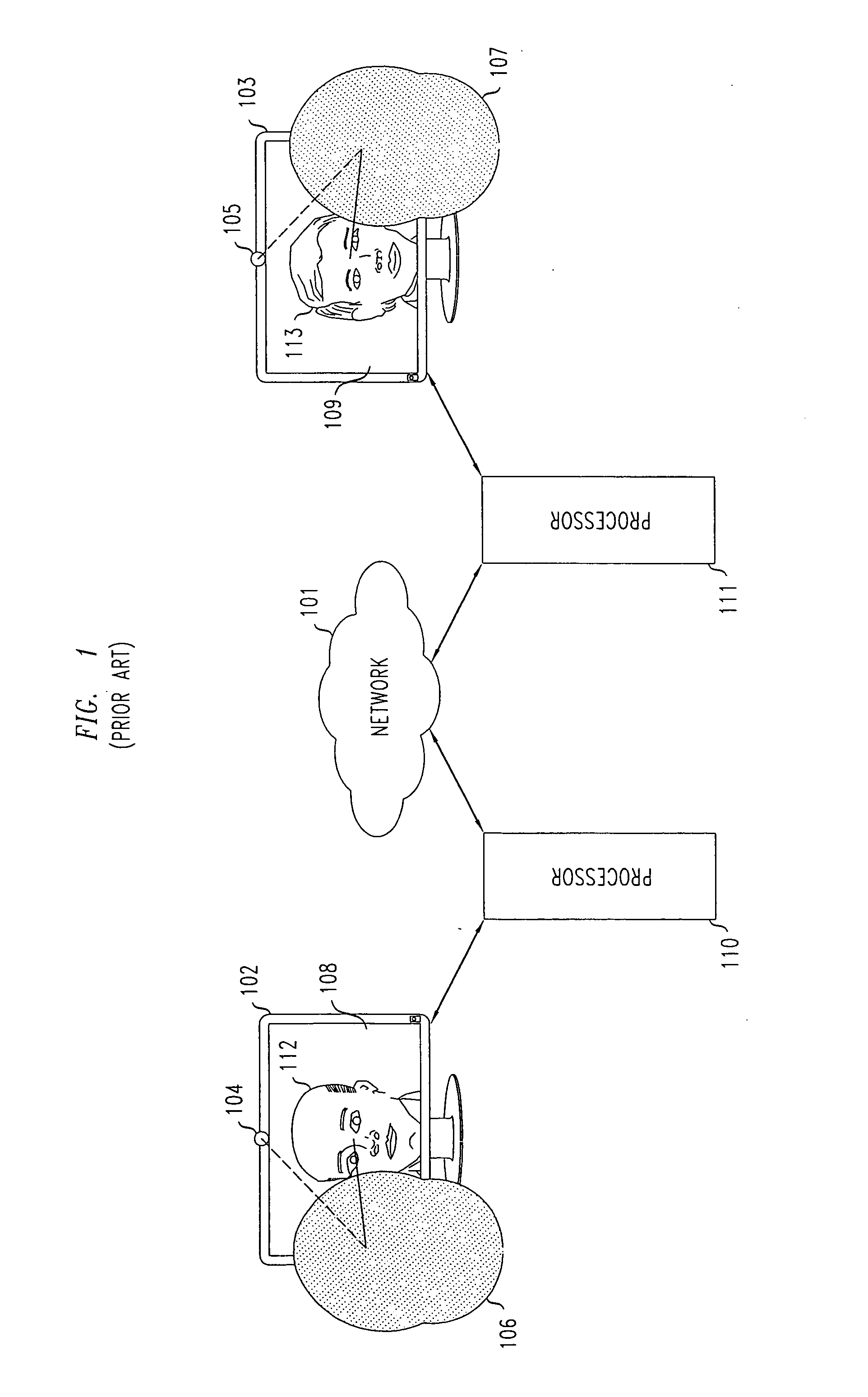 Method and apparatus for enabling improved eye contact in video teleconferencing applications