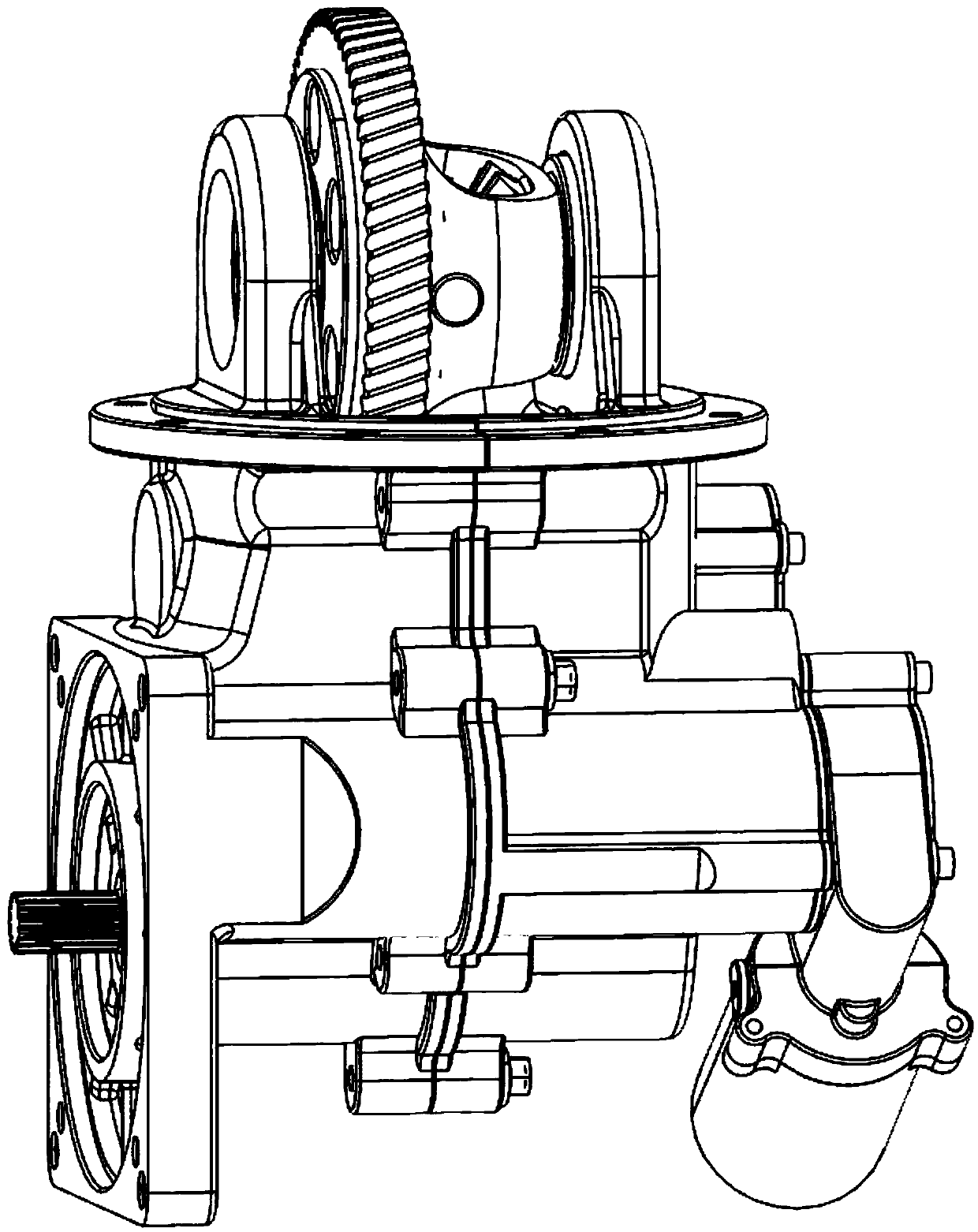 Vehicle automatic gear shifting speed changer assembly