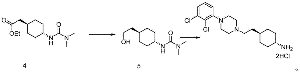 The preparation method of trans 4-amino-cyclohexyl acetate derivative