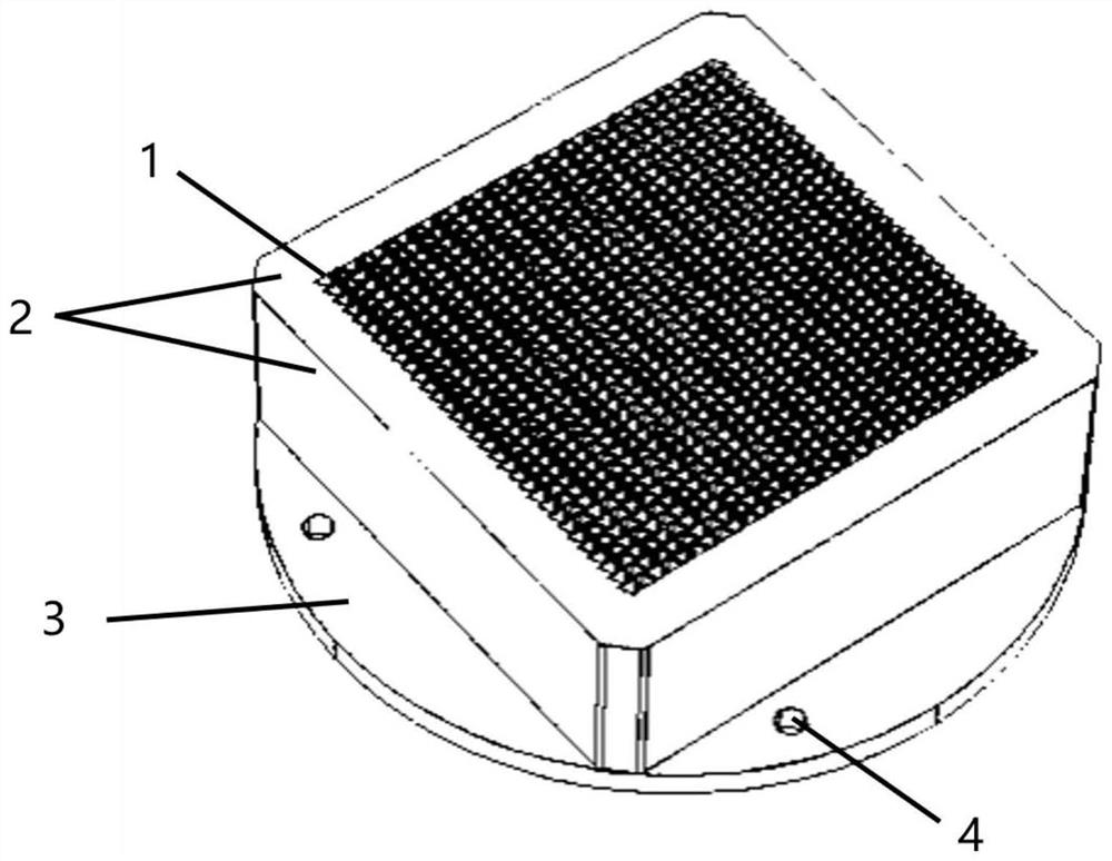 Regular triangle based gamma ray collimator matched with pixel detector