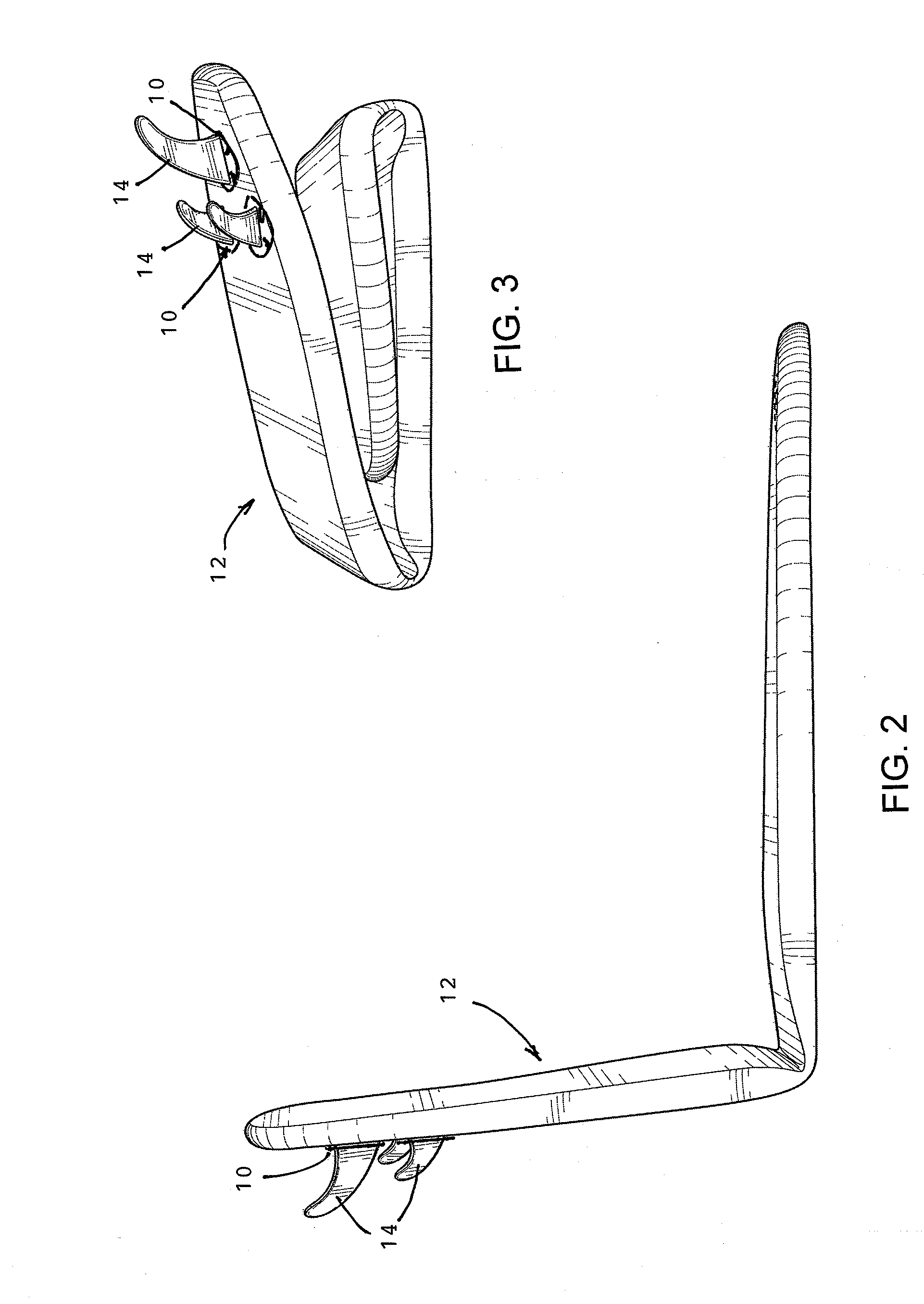 System for mounting an object on a flexible or curved surface