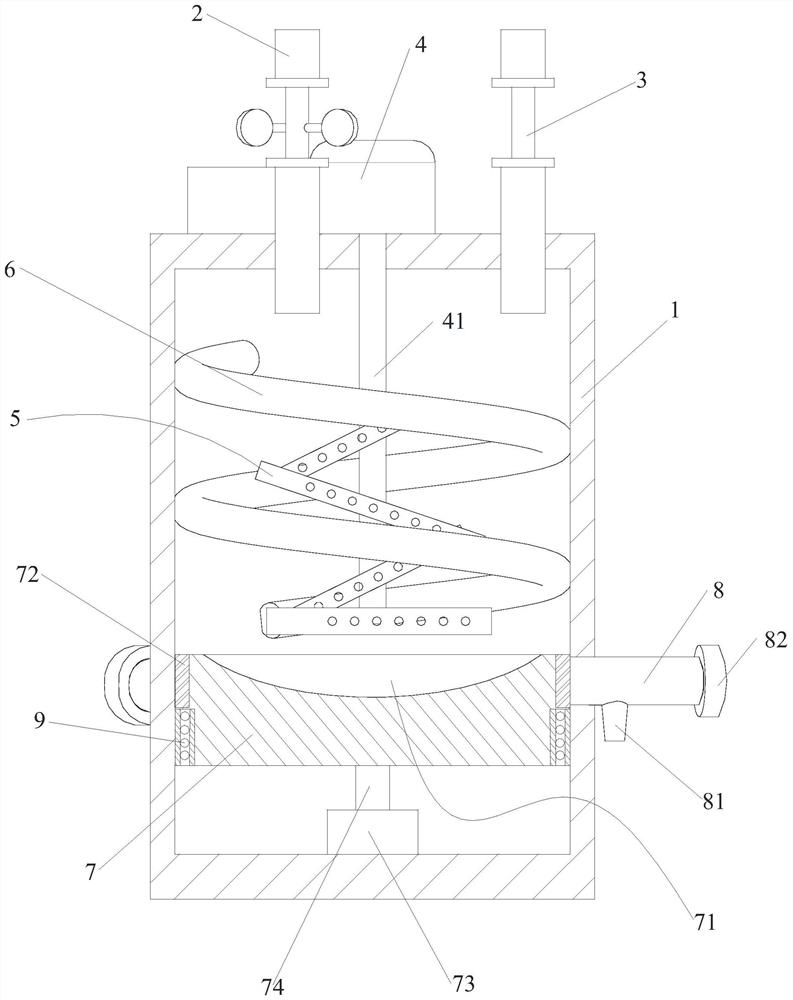 An extraction and separation tank and its use method