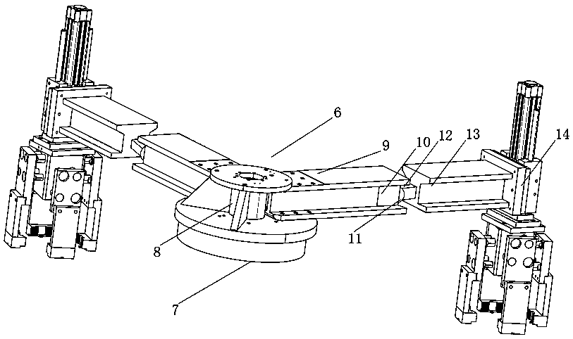 Shield tunneling machine tunnel internal segment unloading device and working method thereof