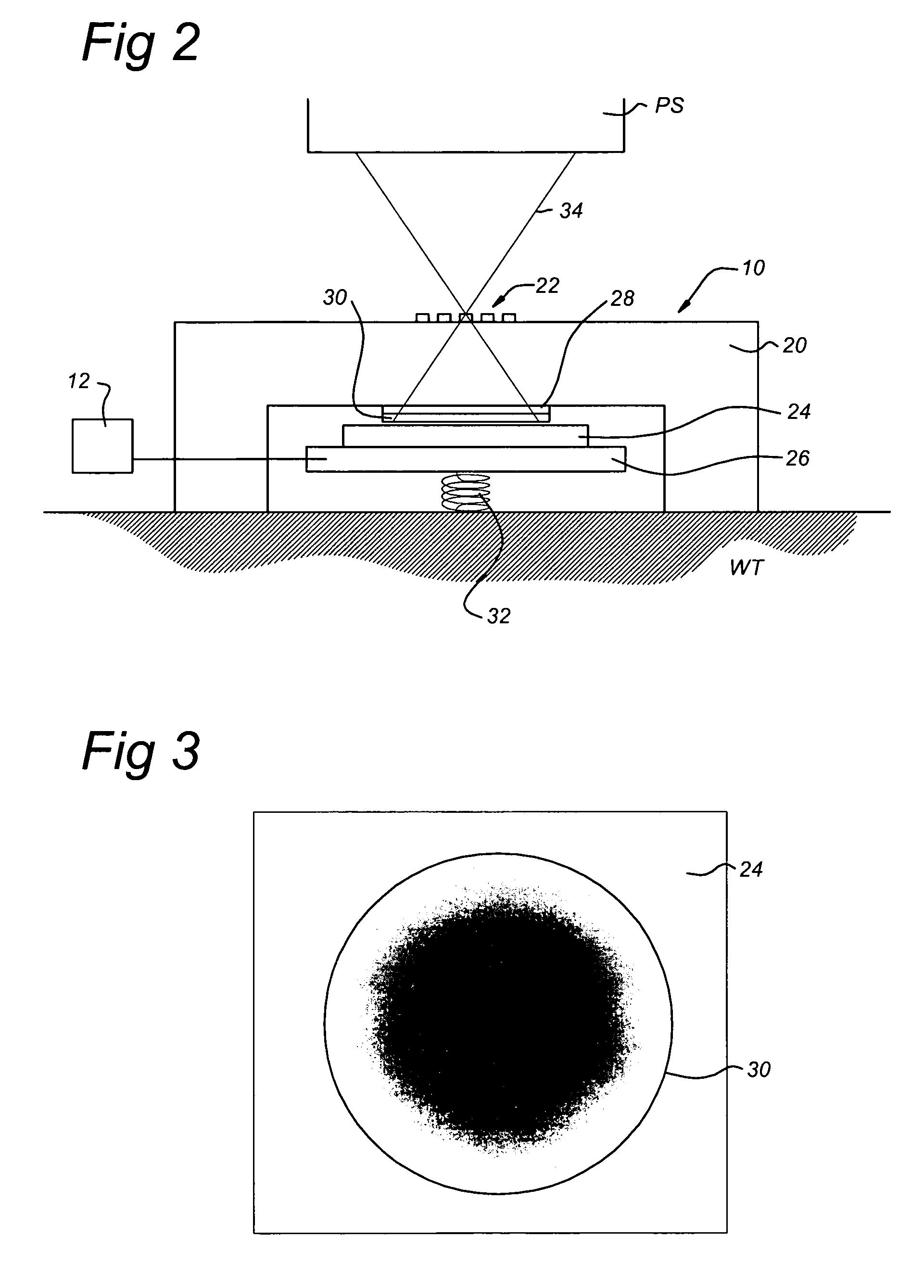 Wave front sensor with grey filter and lithographic apparatus comprising same