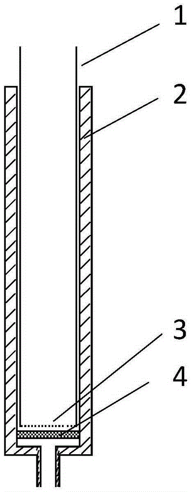 Embedded type chromatographic column capable of randomly cutting color tape