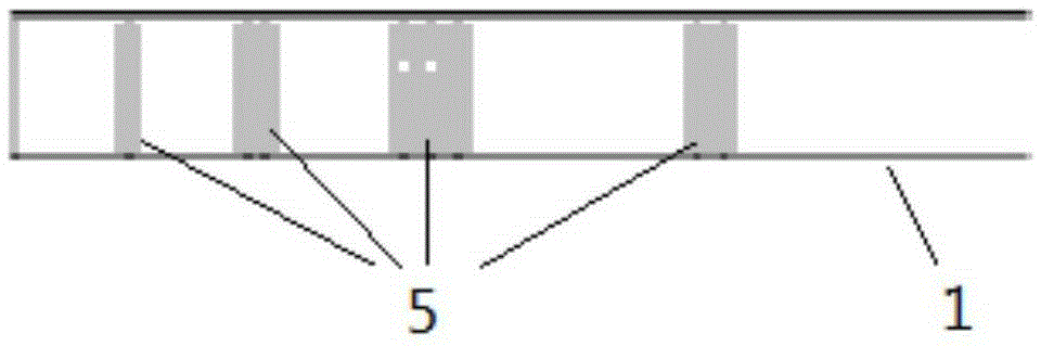 Embedded type chromatographic column capable of randomly cutting color tape