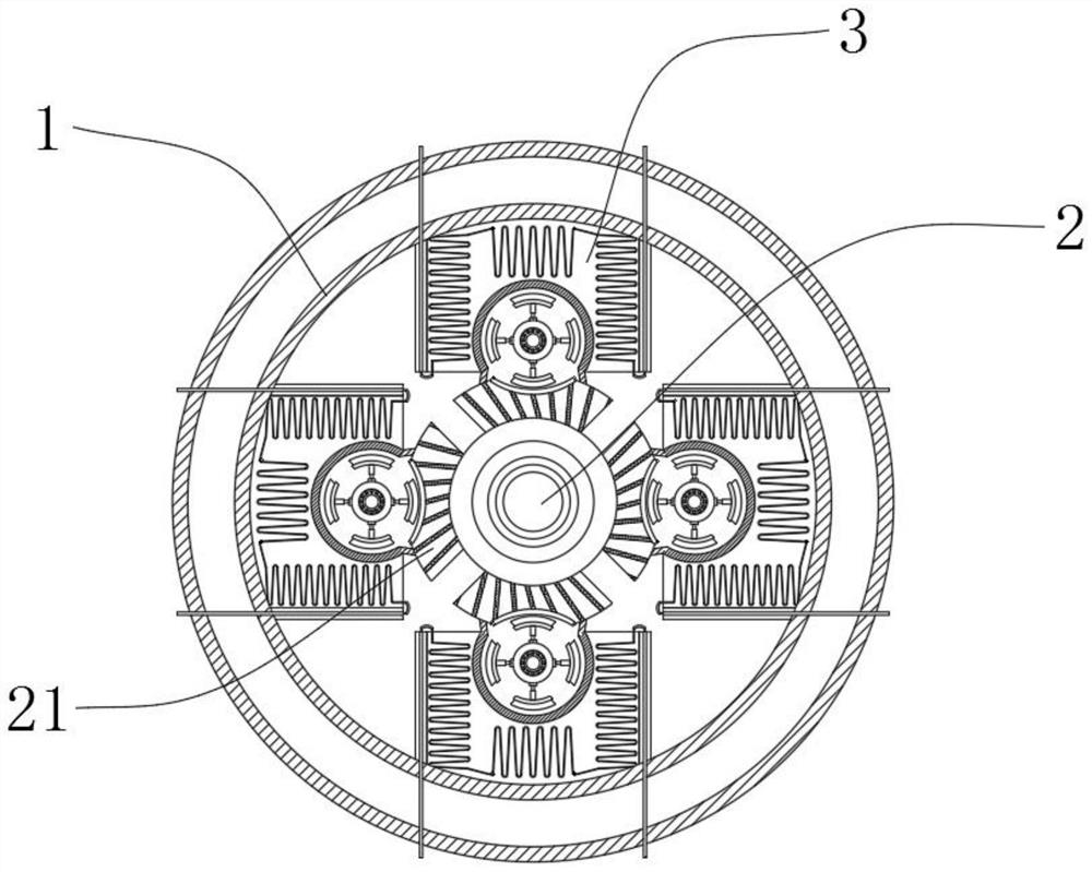 Ultrasonic dispersion device for graphene production by utilizing thermal expansion effect