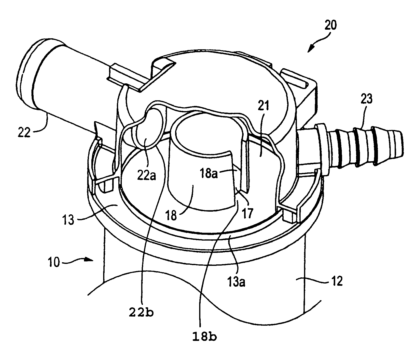 Liquid shutoff valve gear