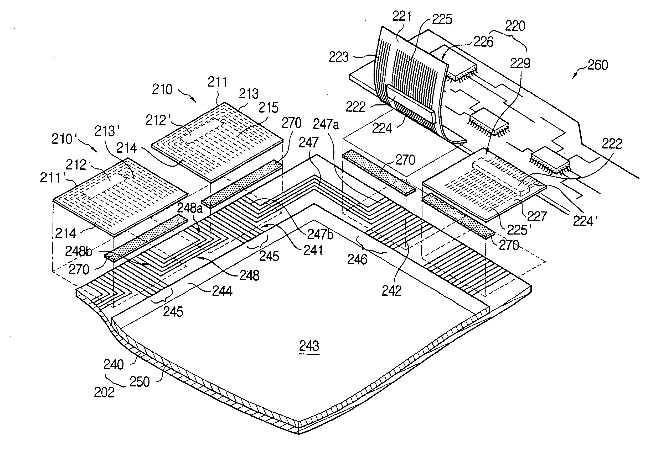 Display panel with signal transmission patterns