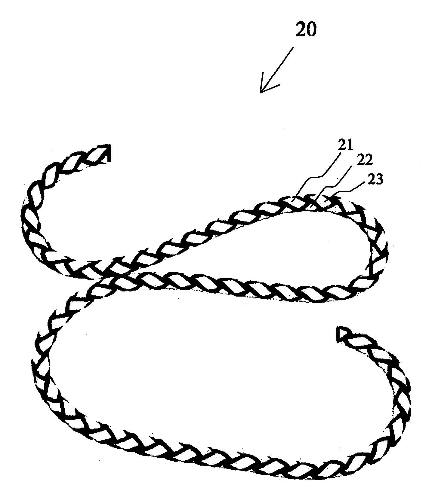 Abrasion resistant omnidirectionally reflective rope