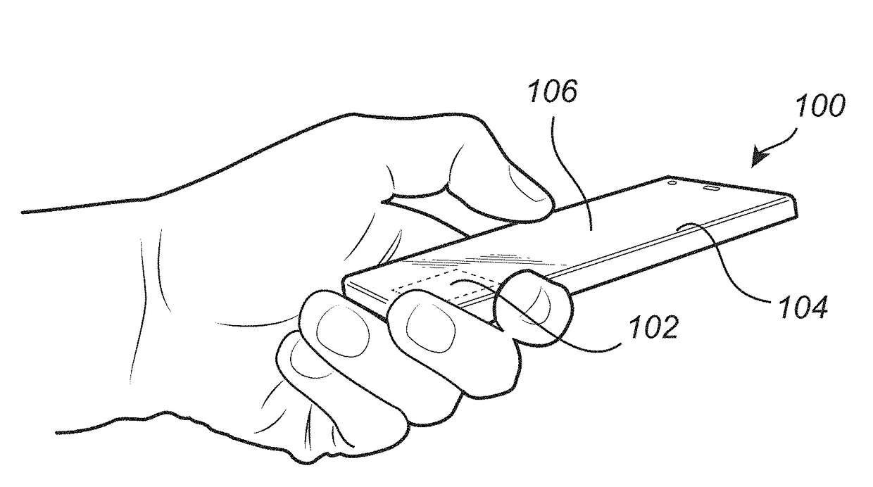 Method for authenticating a finger of a user of an electronic device