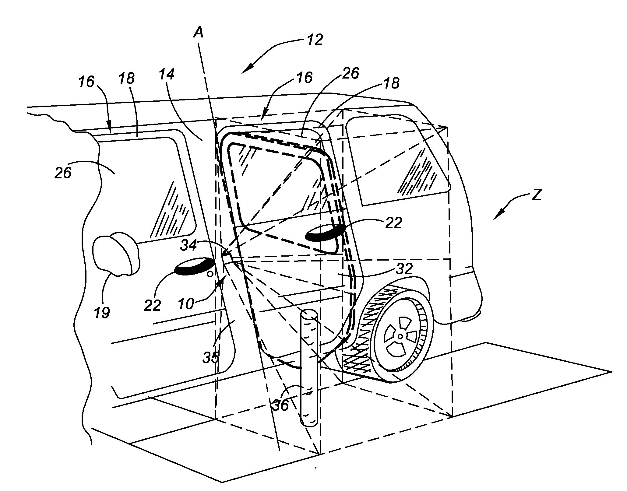 Obstruction Detection Device for Vehicle Door and Method