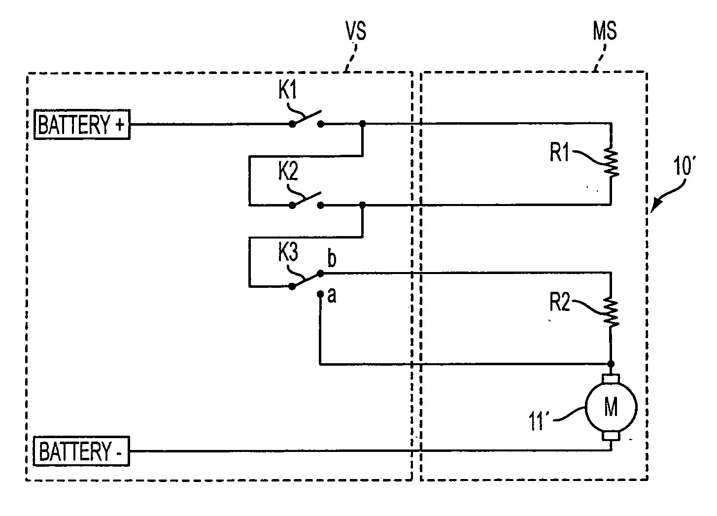 Multi-speed motor system combining at least a one speed electric motor, series resistor and power switches