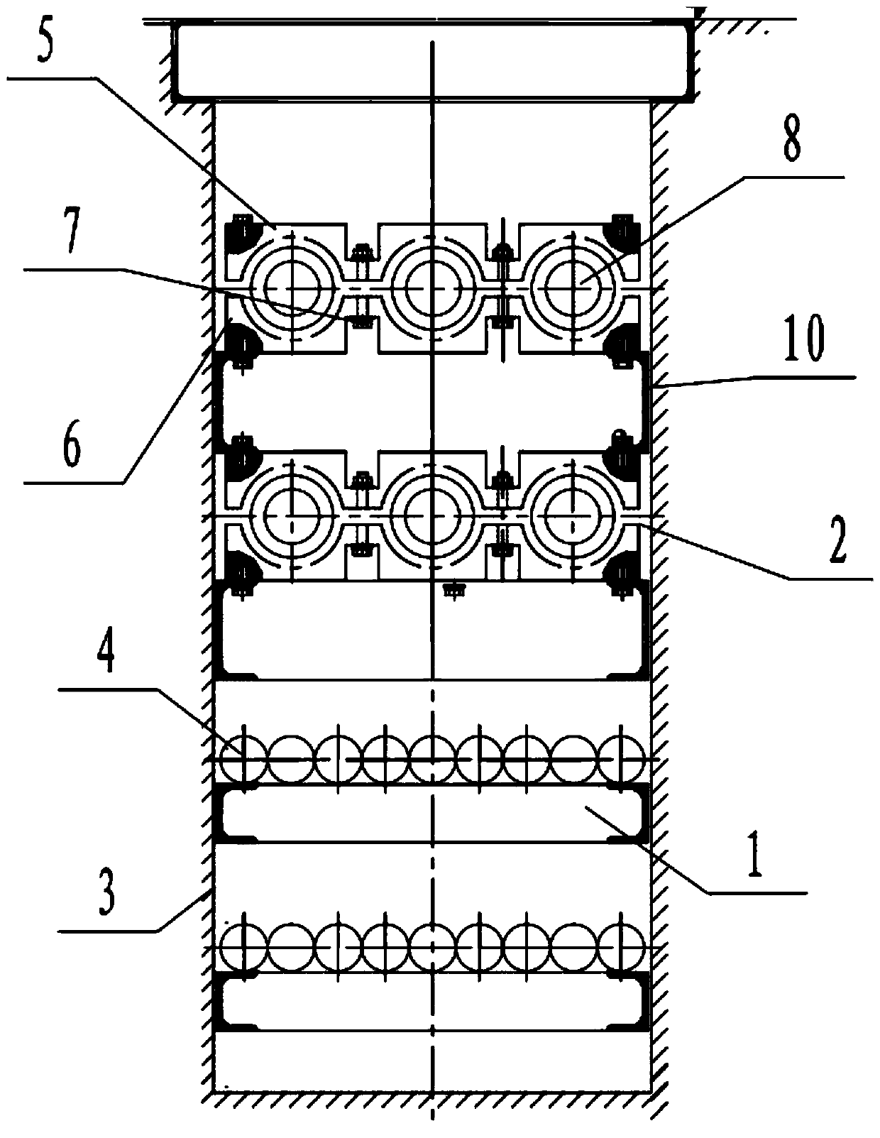 Flexible quick-connection plug supporting device