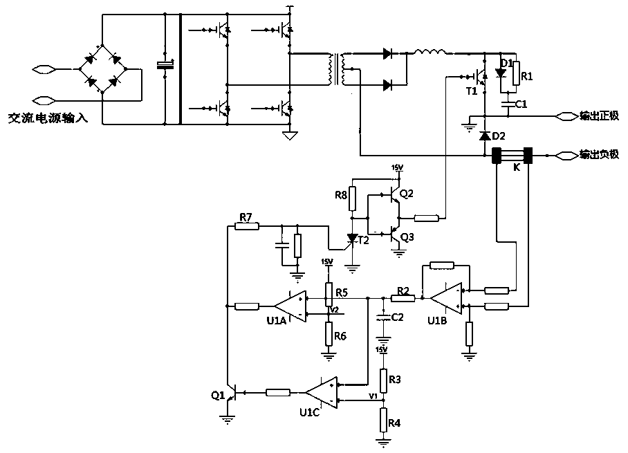 Novel anti-electric shock protection device of manual welding machine