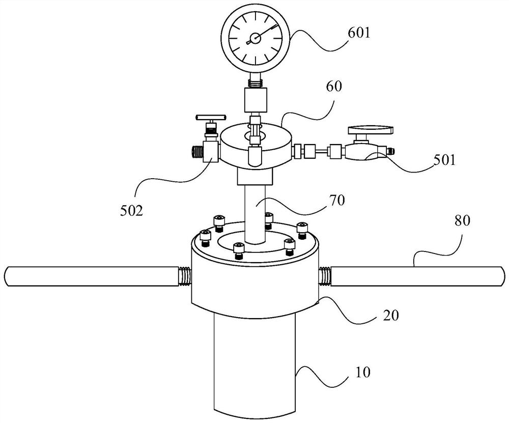 Gravimetric method gas adsorption testing device