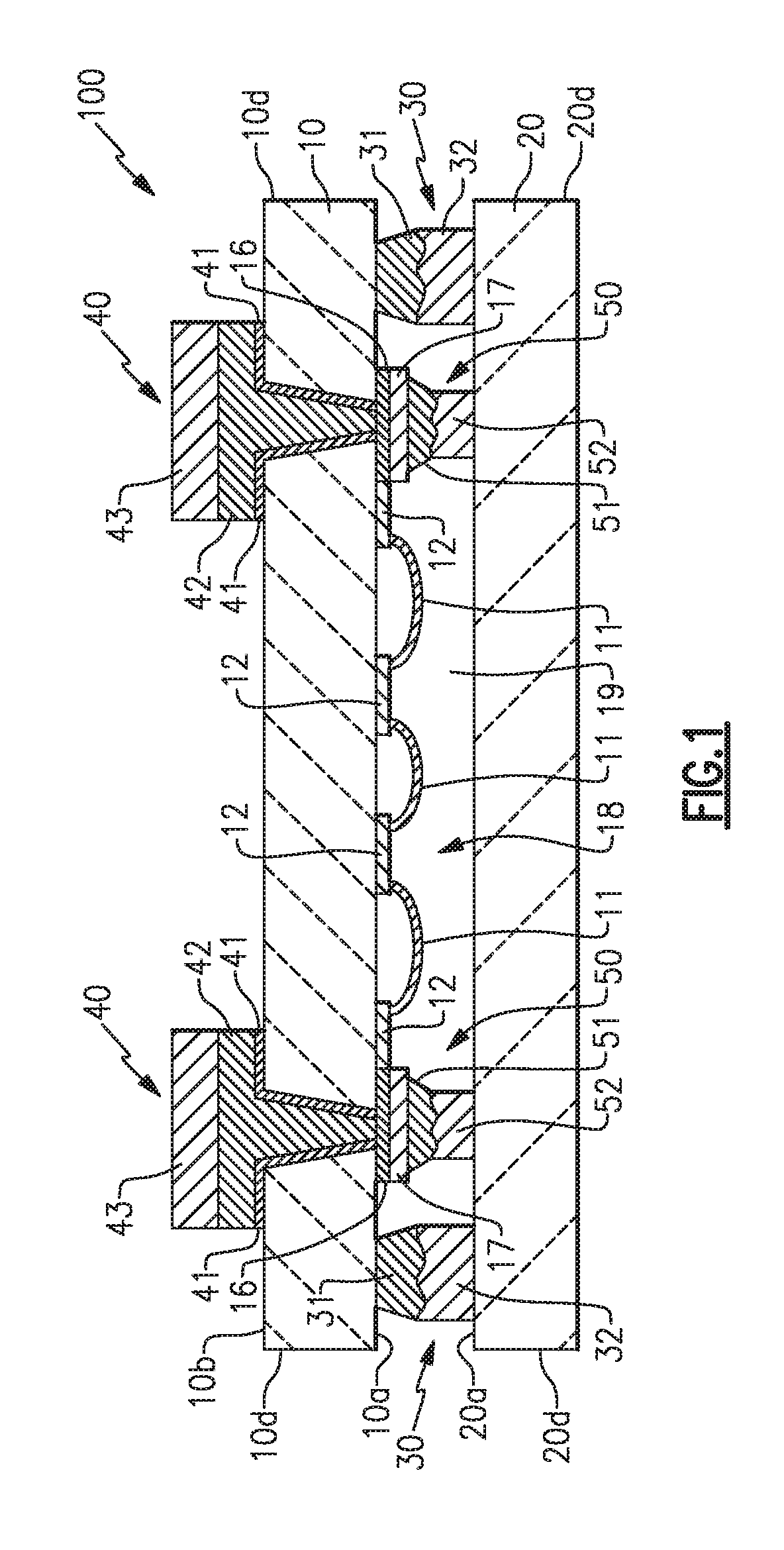 Methods of manufacturing electronic devices formed in a cavity