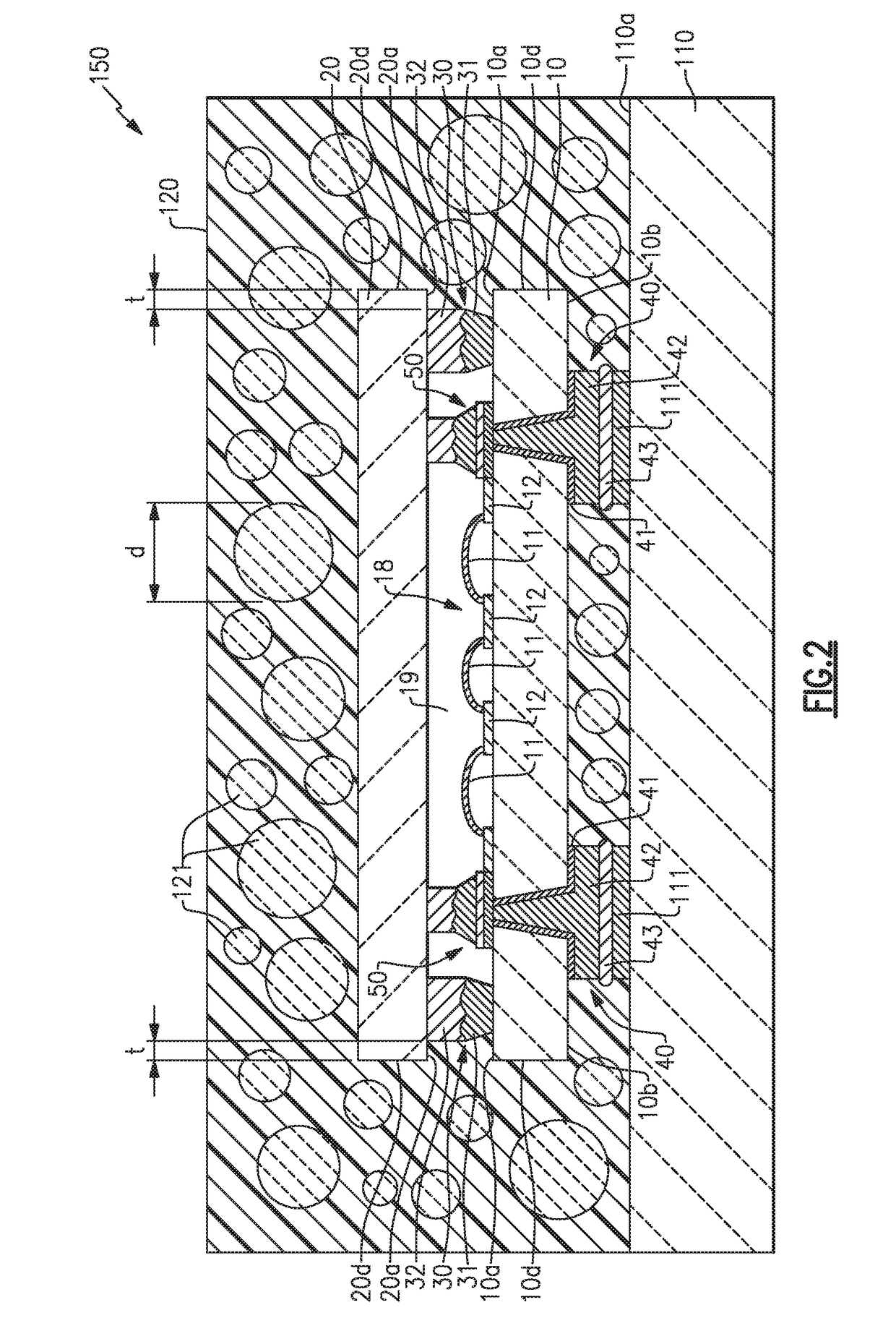 Methods of manufacturing electronic devices formed in a cavity