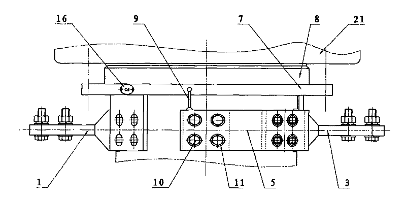 Method and device for connecting primary conductive terminal for current transformer