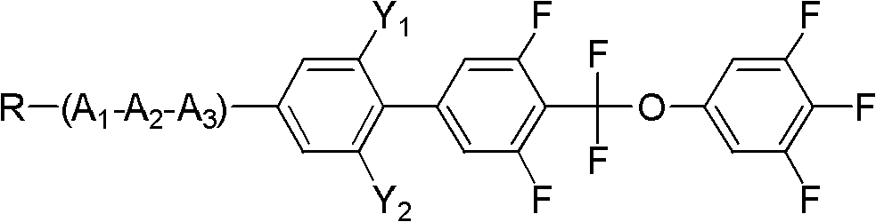 Method for preparing difluoromethoxy bridge type liquid crystal
