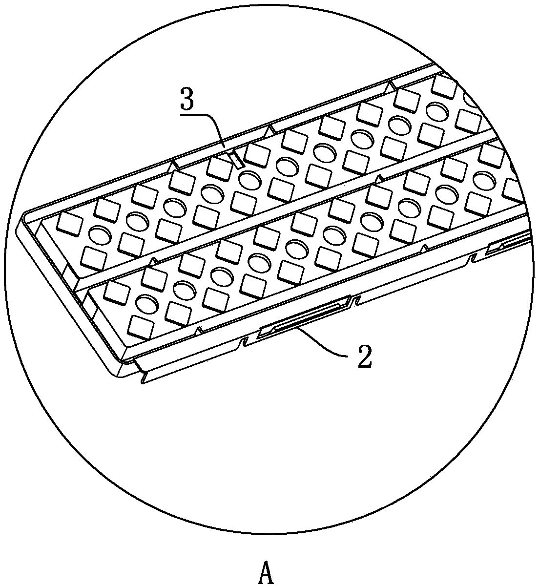 Natural lawn protective board with projection function