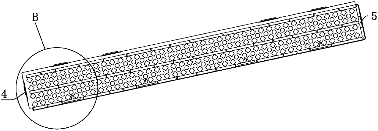 Natural lawn protective board with projection function