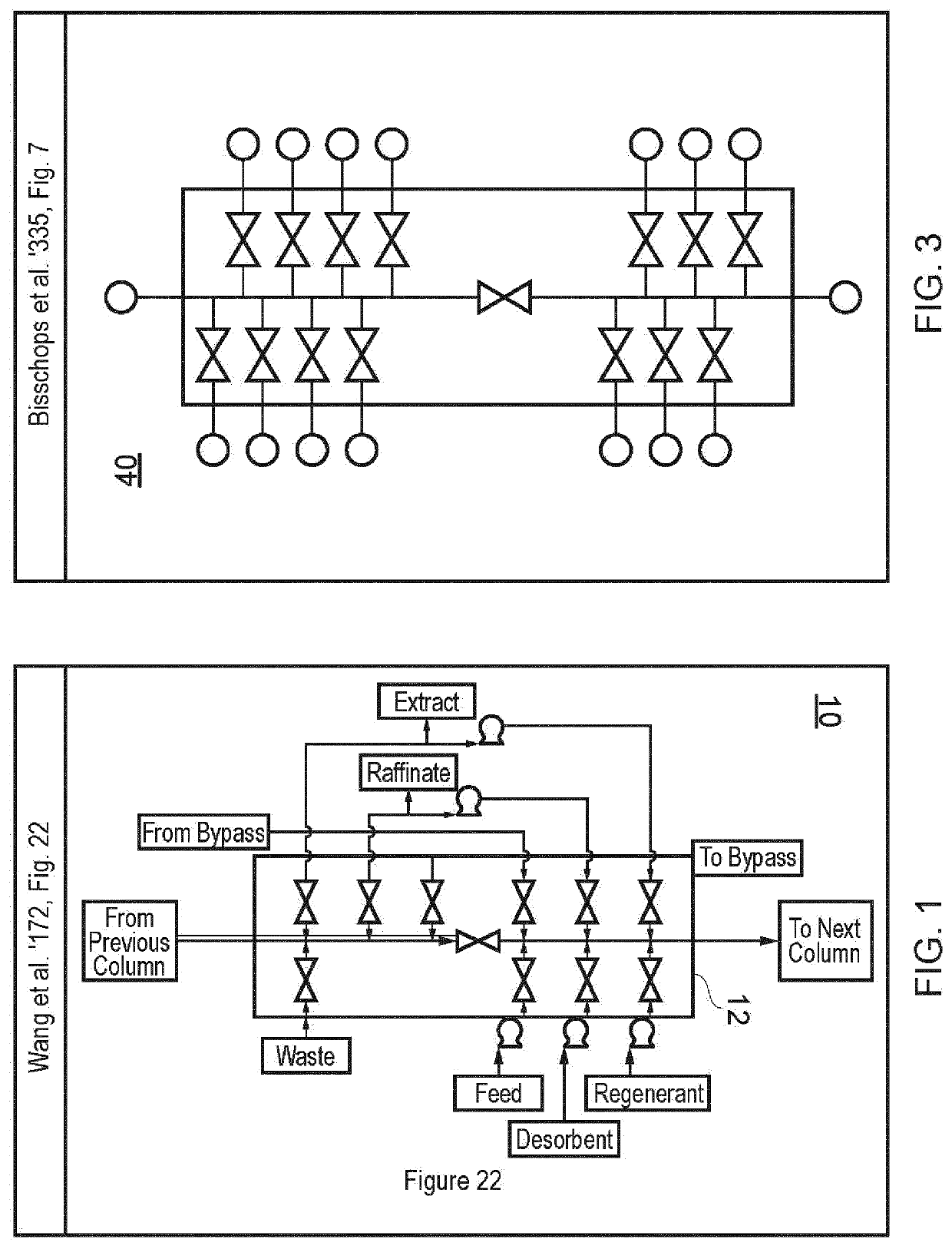 Valve manifolds for simulated moving bed chromatography