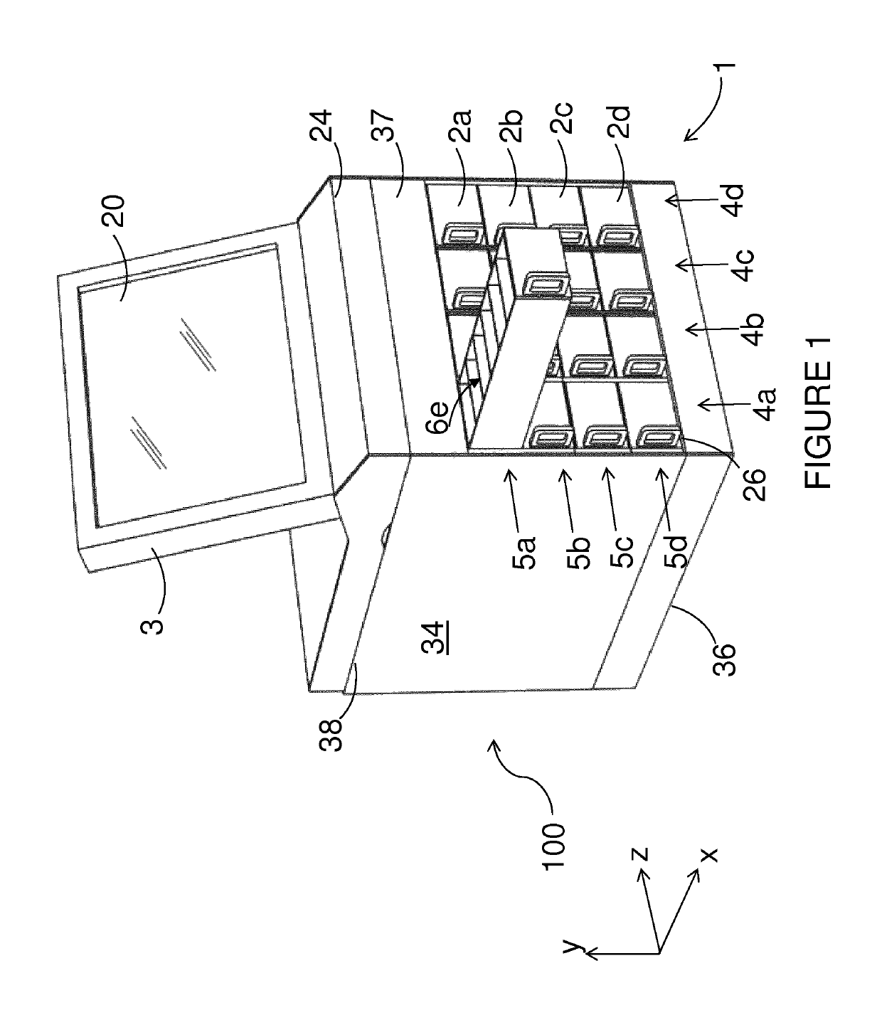 System for secure storage of and controlled access to articles and apparatus therefor