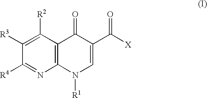 1-aryl-1,8-naphthylidin-4-one derivative as type IV phosphodiesterase inhibitor