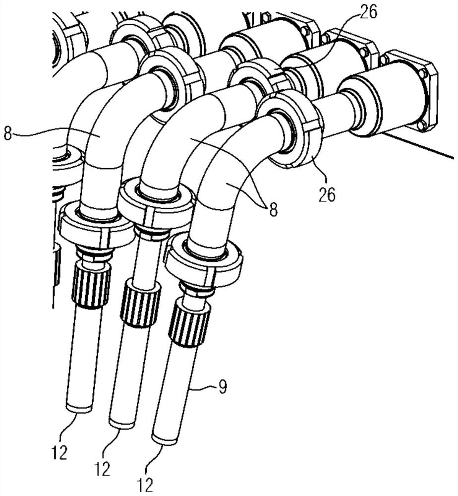 Filling flow divider