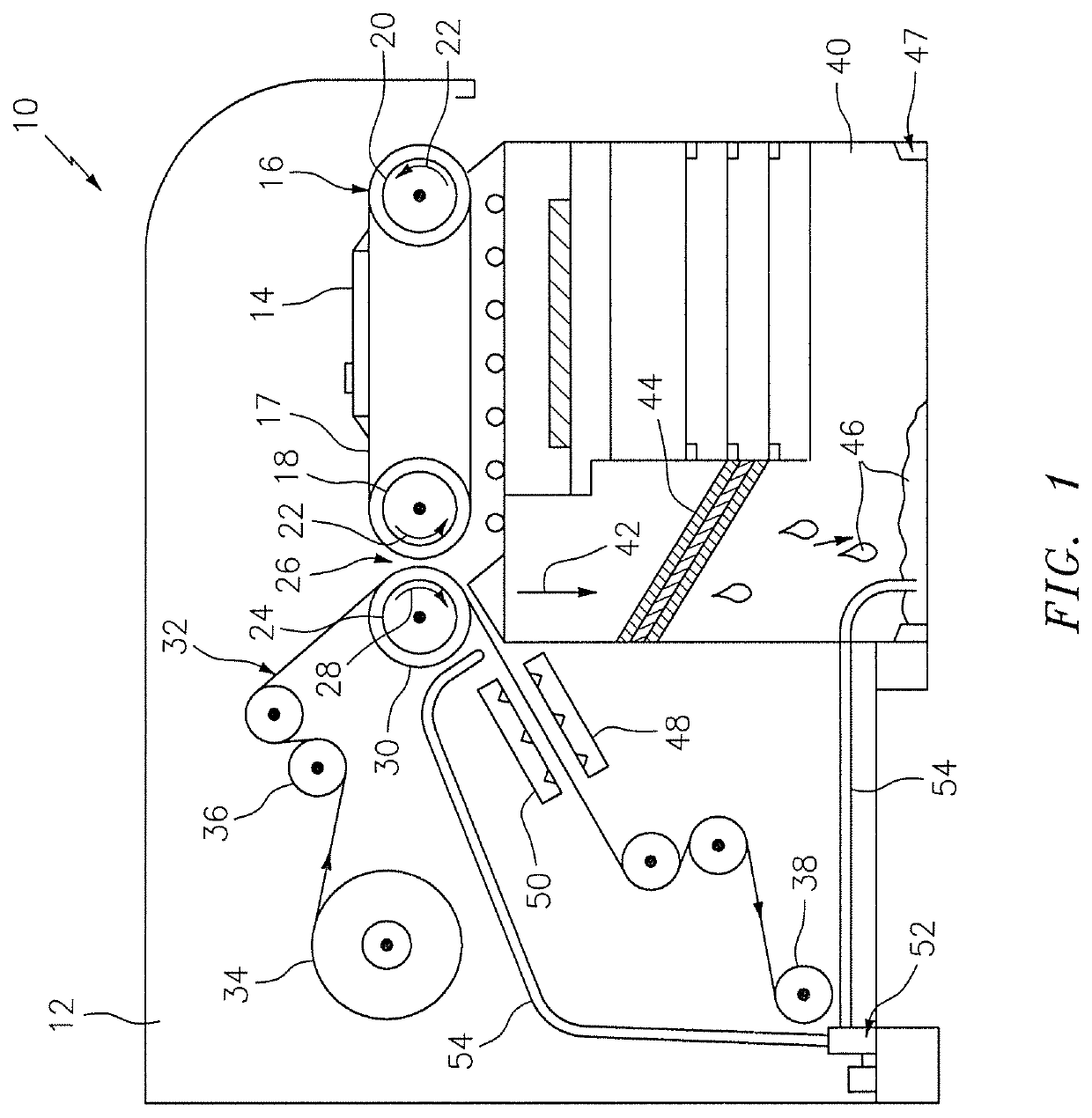 System for thermal development of flexographic printing plates