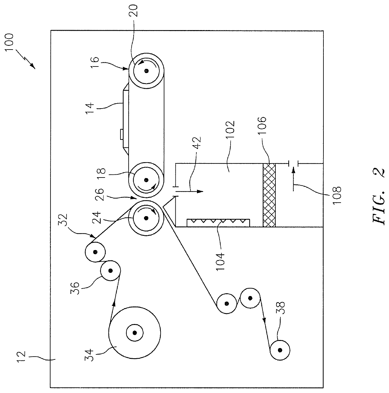 System for thermal development of flexographic printing plates