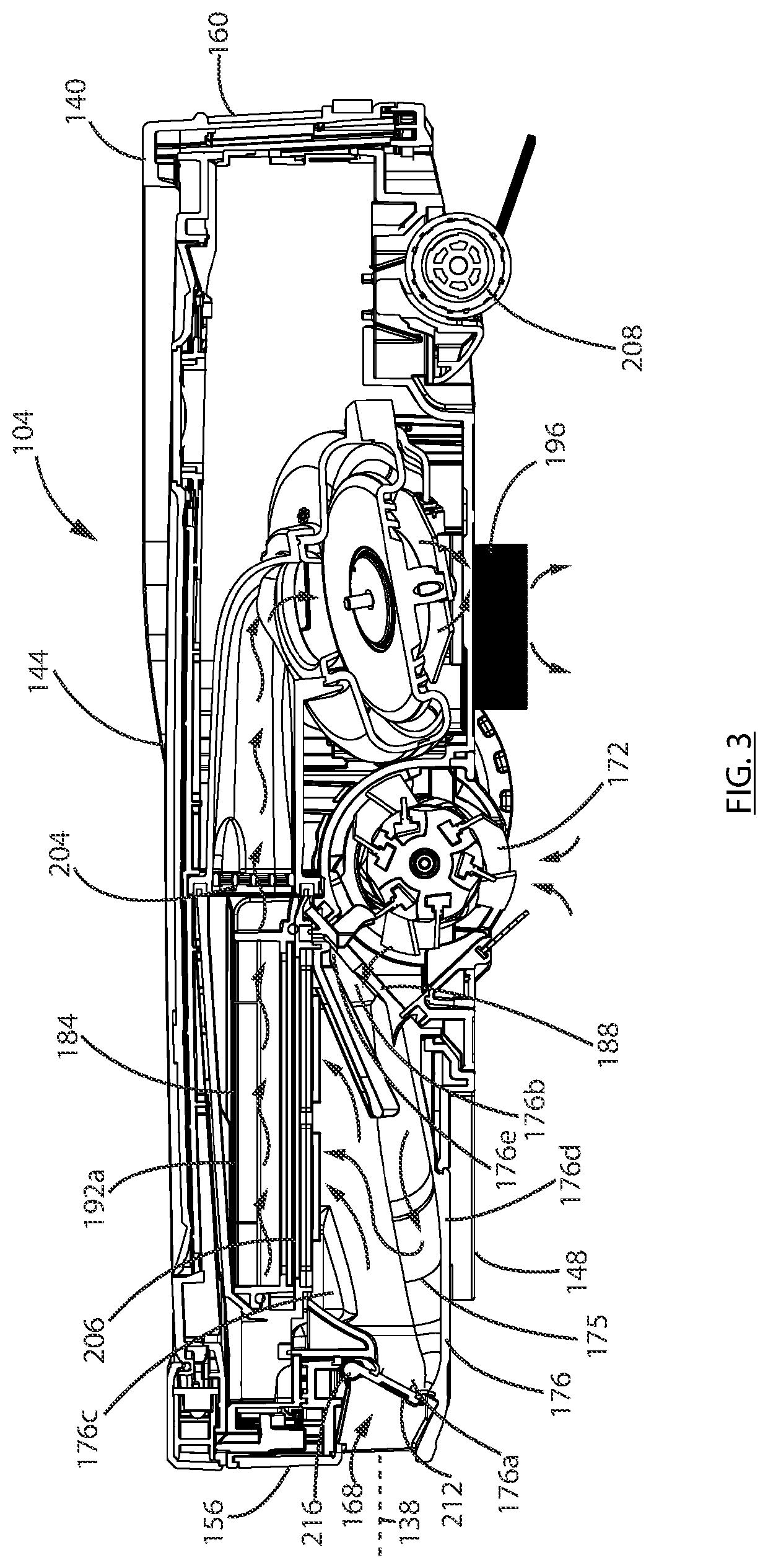 Robotic vacuum cleaner with dirt enclosing member and method of using the same