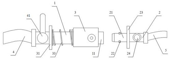 A hydrogen filling device with gas leak detection function