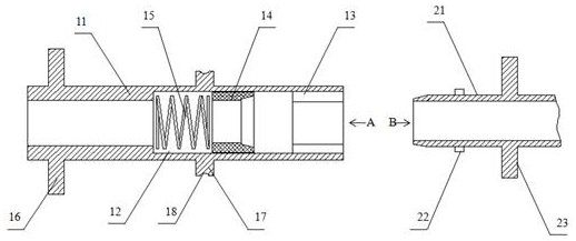 A hydrogen filling device with gas leak detection function