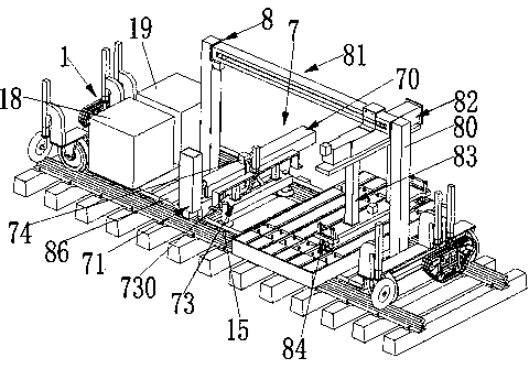 Automatic quick sleeper replacing multifunctional machine