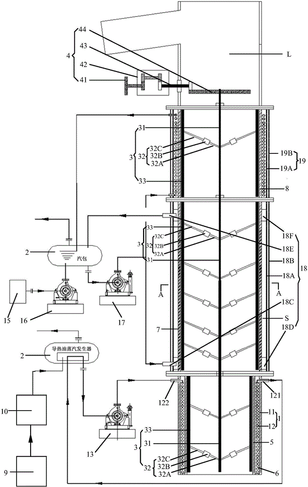 System and method for clearing graphite on coke oven riser tube and recovering residual heat of raw coke oven gas