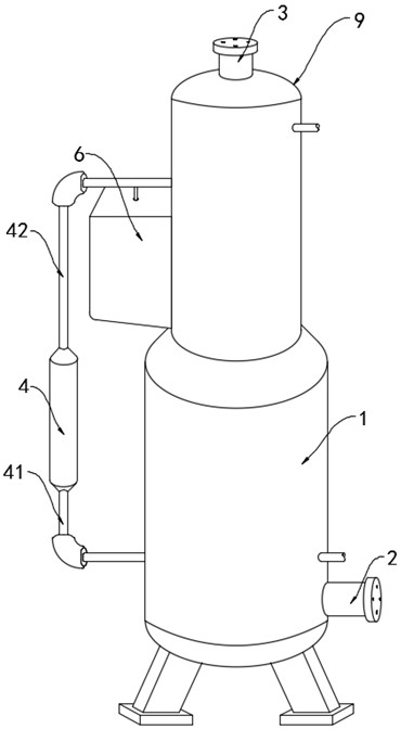 Electronic-grade sulfuric acid preparation device and preparation method thereof