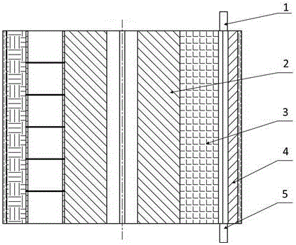 Device for continuously separating negative and positive ions from solution and application method of device