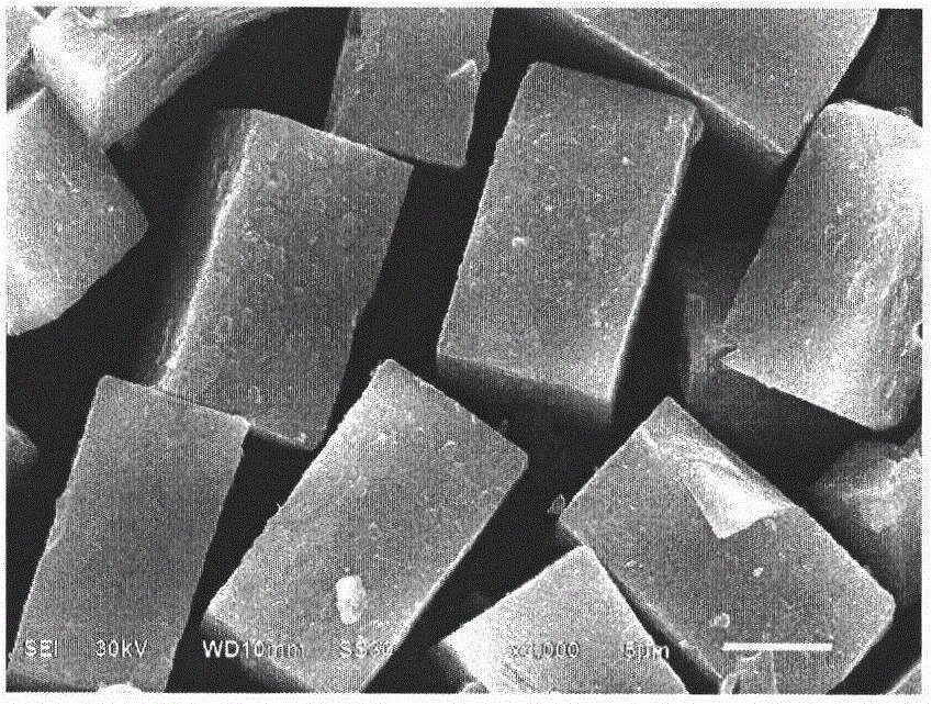 Preparation method of cuboid-shaped positive-pole FeF3(H2O)0.33 material