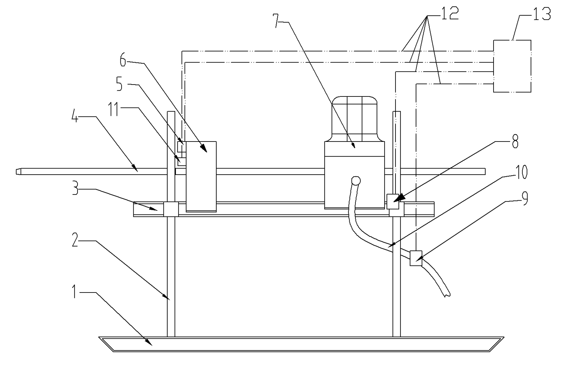 Drilling machine for mines