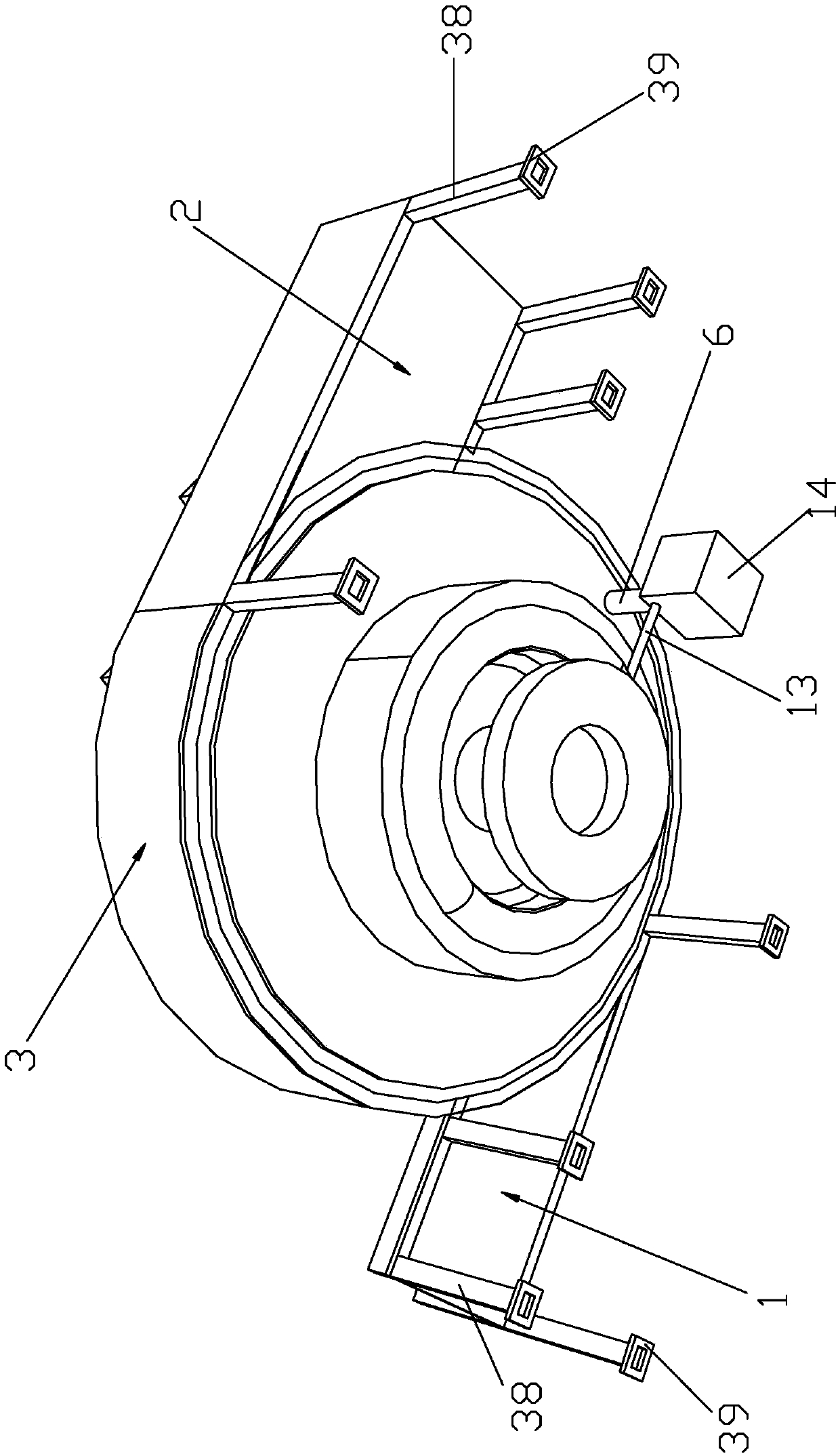 Rotary oil spraying device for hardware fittings