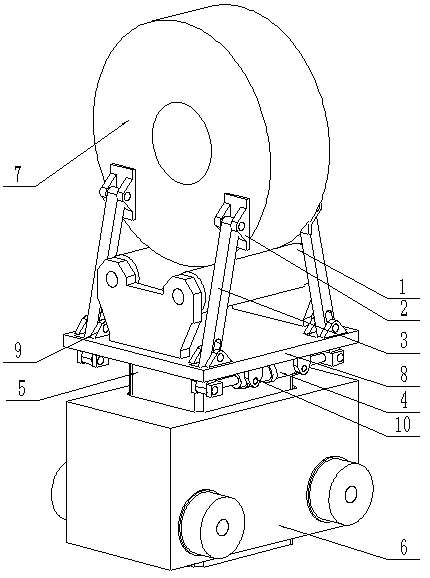 Anti-tipping coil loading and unloading trolley and using method thereof