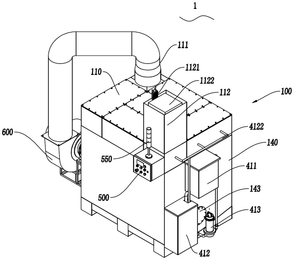 Industrial dust removal device