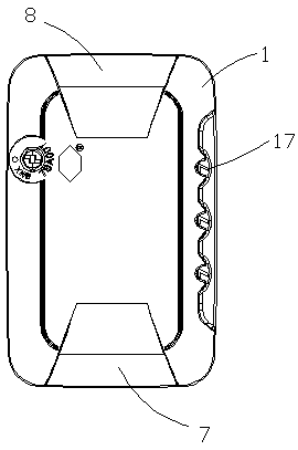 A detachable luggage lock