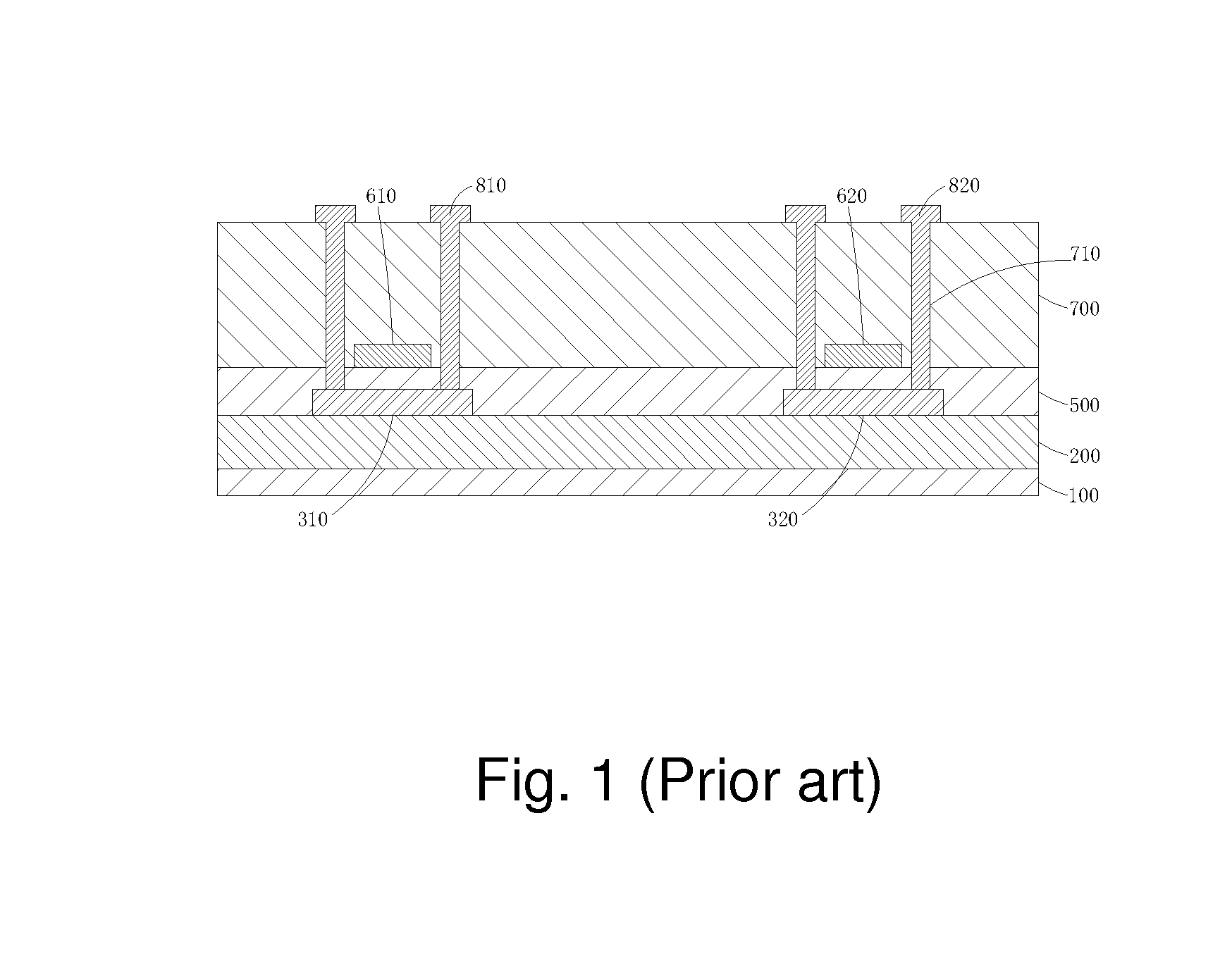 LTPS TFT Substrate Structure and Method of Forming the Same
