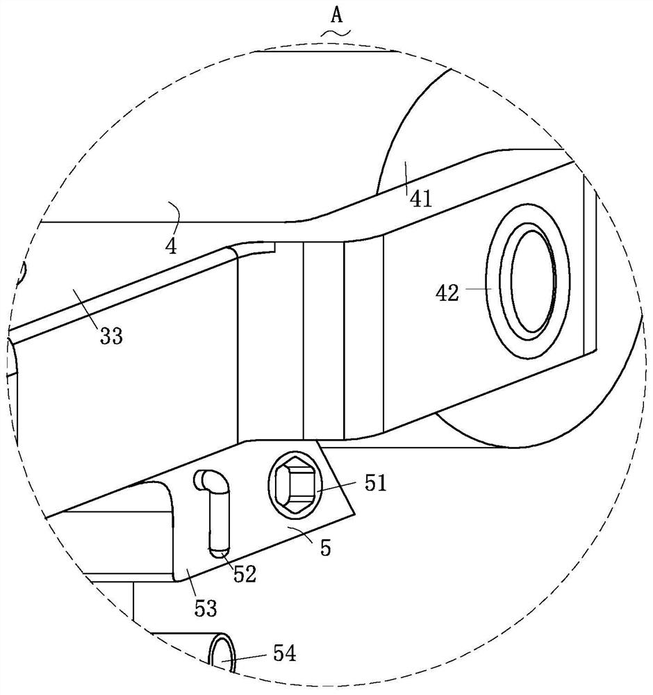 A pp winding pipe production equipment with a brake assembly