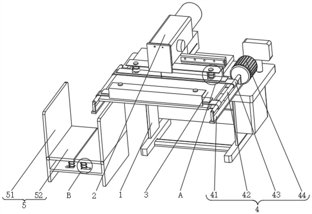 A sewing machine pressing and feeding device for shoe upper processing